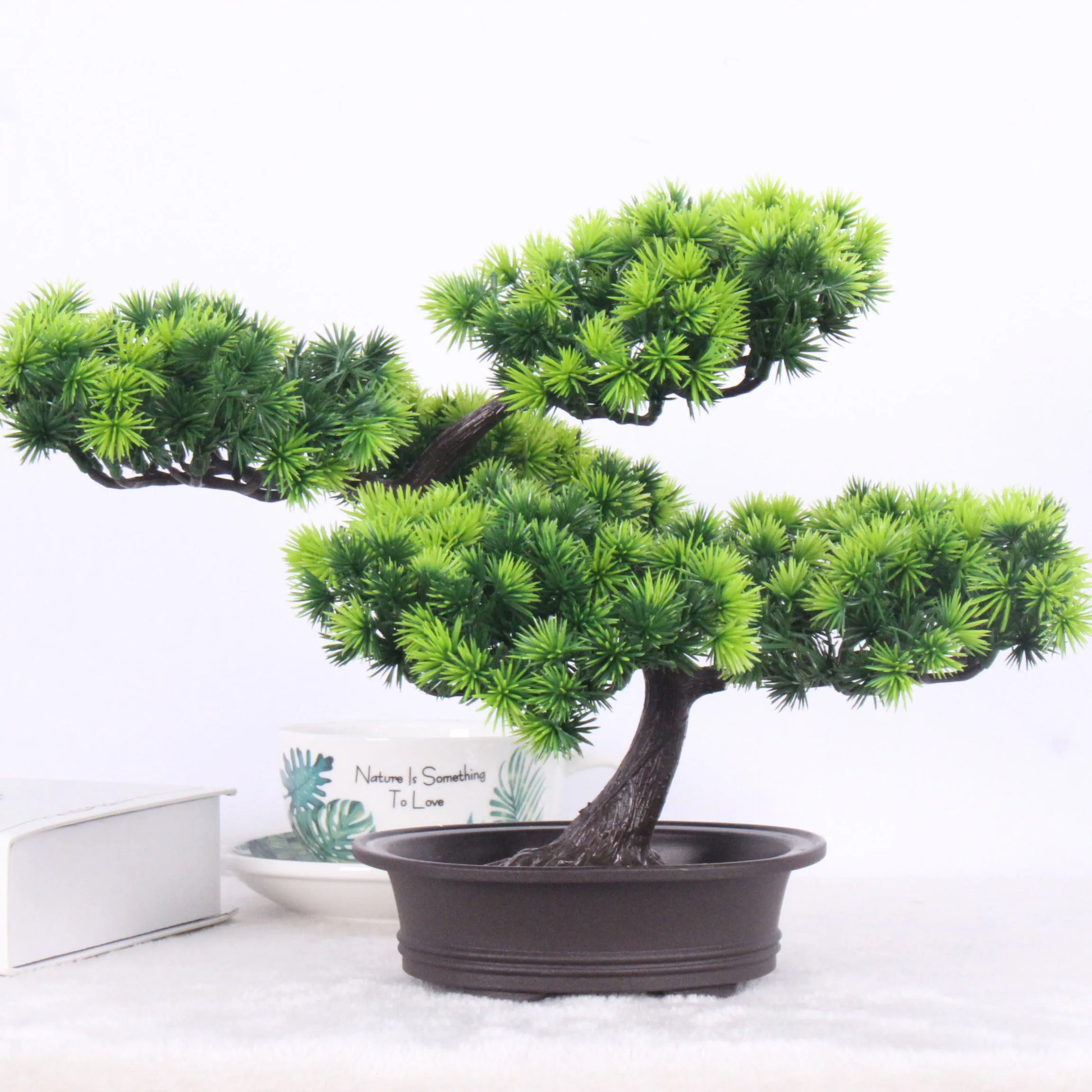 Simulation Bonsai Tree, Large Artificial Pine, Plastic, Indoor Decoration, Bonsai Plants