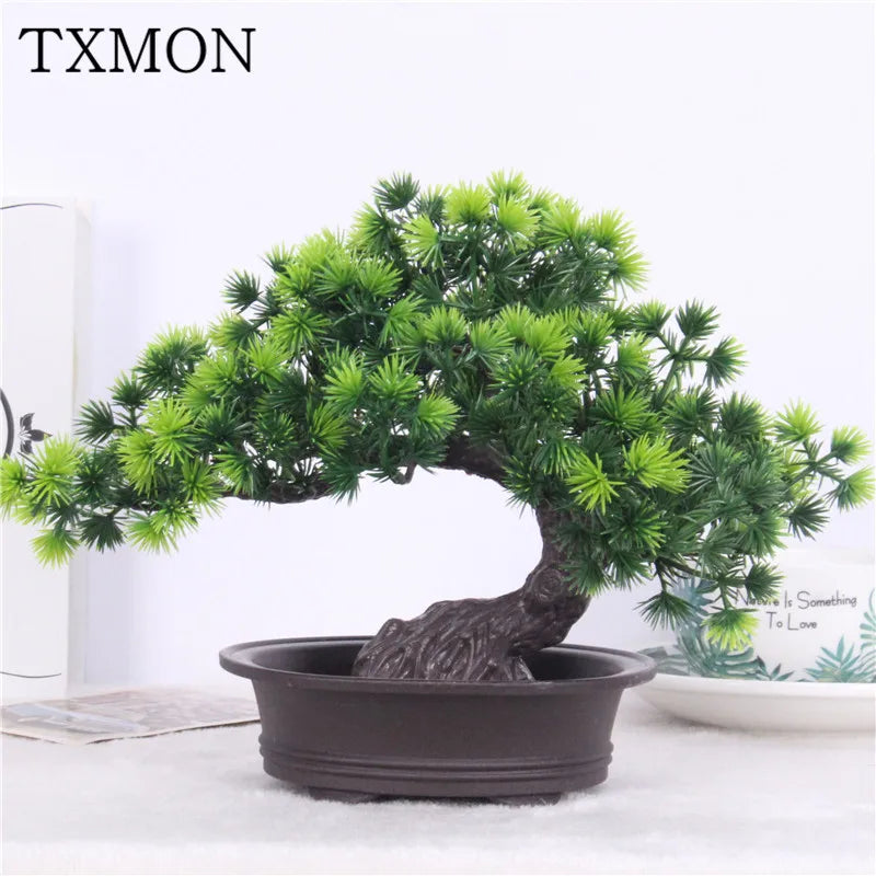 Simulation Bonsai Tree, Large Artificial Pine, Plastic, Indoor Decoration, Bonsai Plants