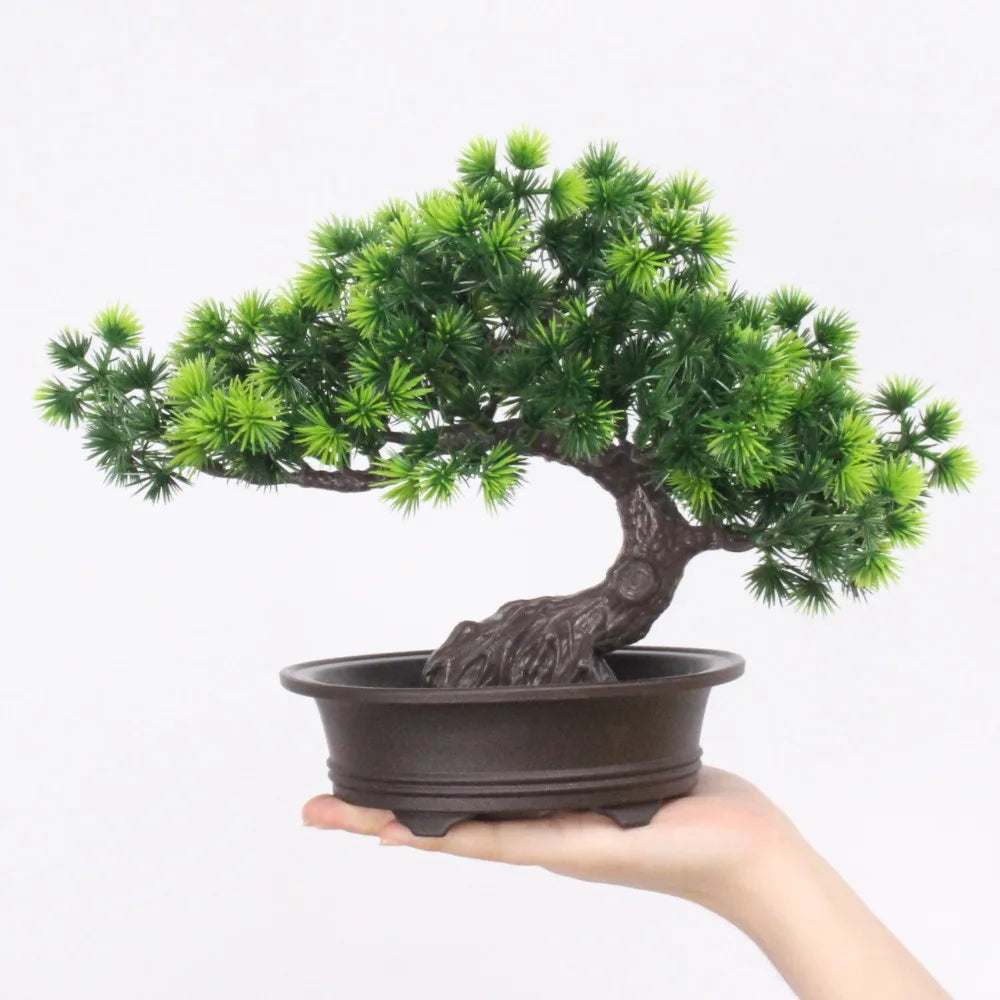 Simulation Bonsai Tree, Large Artificial Pine, Plastic, Indoor Decoration, Bonsai Plants