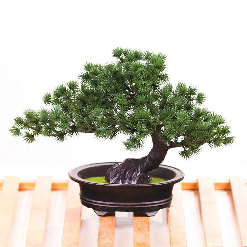 Simulation Bonsai Tree, Large Artificial Pine, Plastic, Indoor Decoration, Bonsai Plants