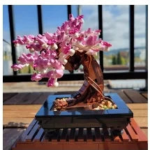 Bonsai Tree Flower Bouquet Building Block Bricks Model Home Decoration Plant