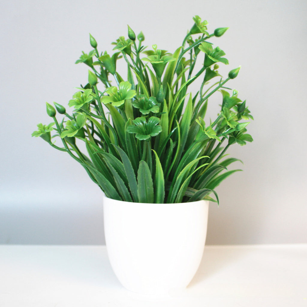 1PCS Artificial Potted Plant Scene Desktop Home Office Shelf Decor