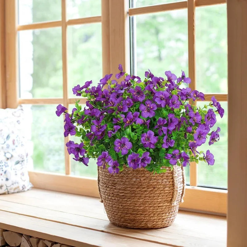 Fake Flowers Outdoor UV Resistant Faux Plants For Outside