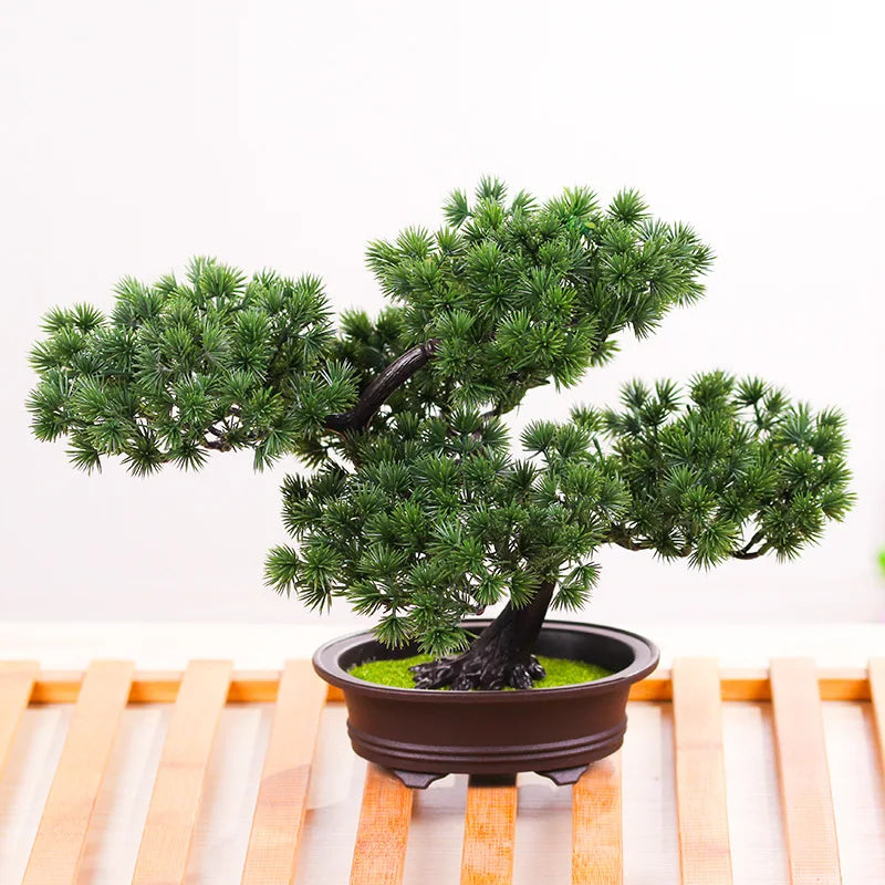 Simulation Bonsai Tree, Large Artificial Pine, Plastic, Indoor Decoration, Bonsai Plants