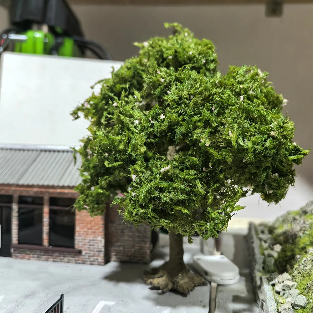 15CM Simulation Miniature Wire Tree Model Artificial Green Plant
