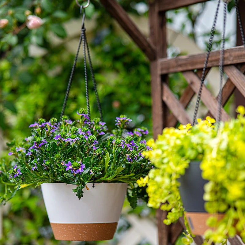 Gardening Hanging Basket Home Garden Hanging Flowerpot Indoor Wall Hanging Plant Pot Outdoor Plant Hanger Garden Storage Basket