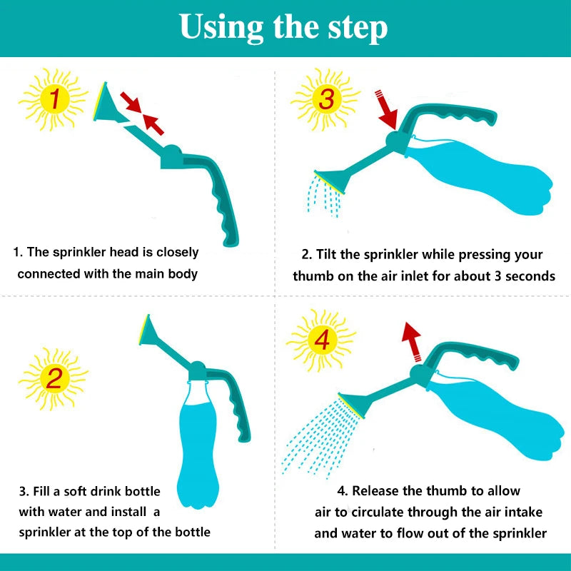 Gardening Plant Watering Handheld dual-purpose water spray Bottle Water Can
