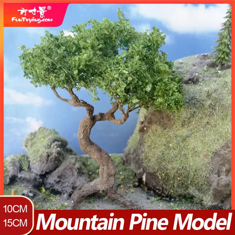 Mountain Pine Tree Model High-Quality Miniature Wire Tree Field