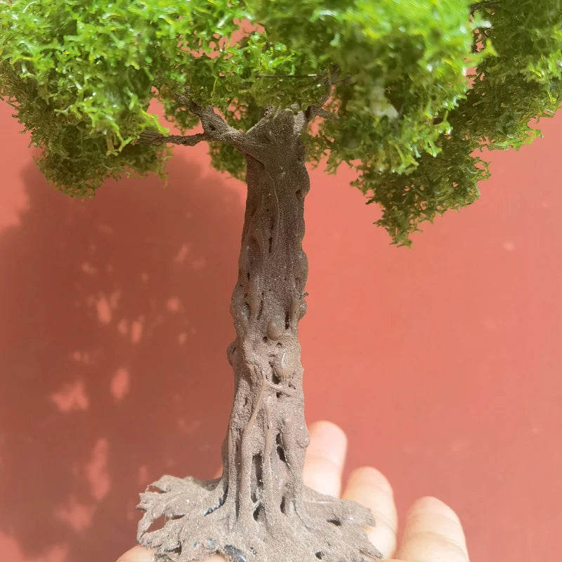 25cm Boutique Model Wire Tree Banyan Tree Model Hot Selling G Scale Model Green Tree