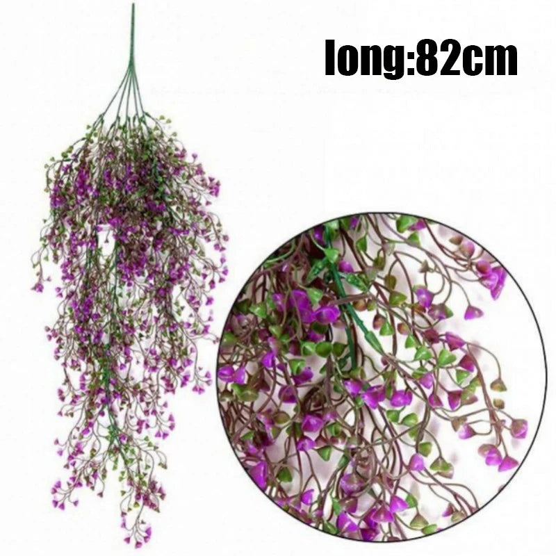 Willow Wall Hanging Plant Fake Vine Artificial Hanging Plant Home Garden Wall Decoration Fake Flowers