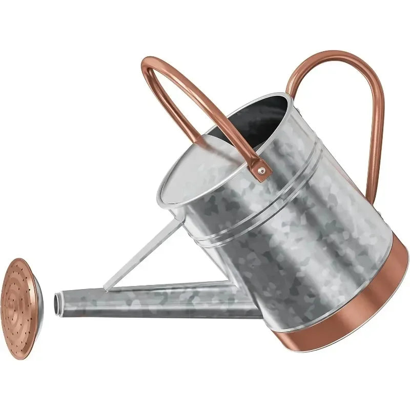 Outdoor plant 1-gallon watering pot - Metal outdoor plant watering pot