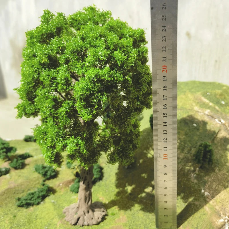25cm Boutique Model Wire Tree Banyan Tree Model Hot Selling G Scale Model Green Tree