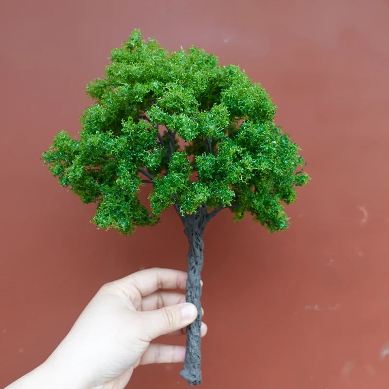 25cm Boutique Model Wire Tree Banyan Tree Model Hot Selling G Scale Model Green Tree