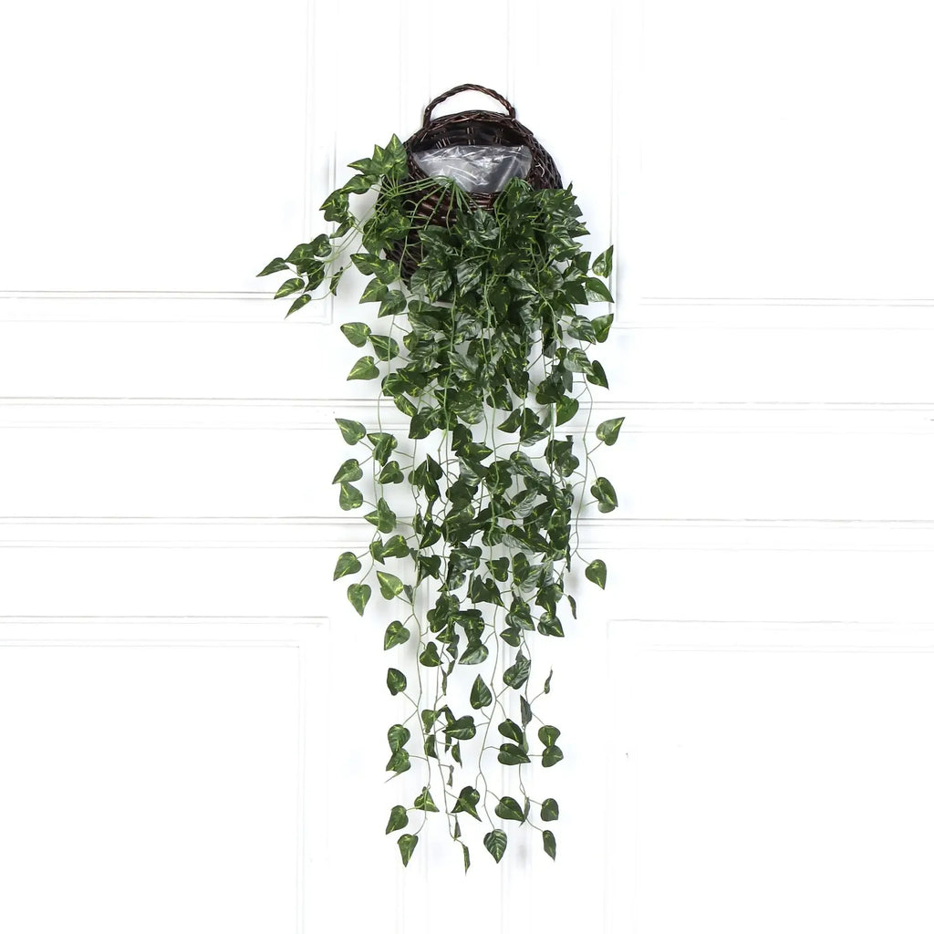 Radish Wall Hanging Plant Rattan Home Living Room Decoration Background Wall Flower Vine Plant
