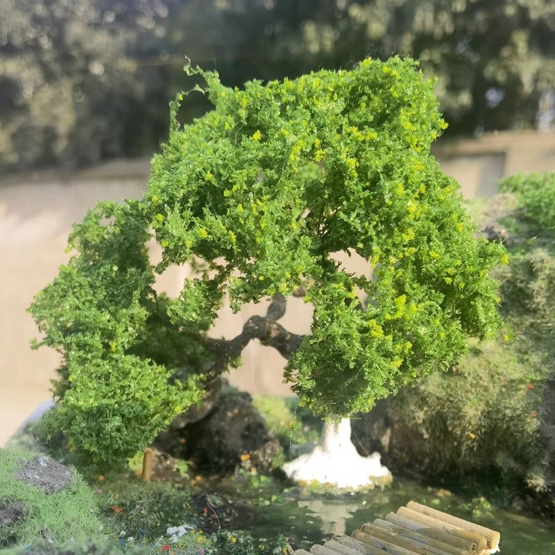 Mountain Pine Tree Model High-Quality Miniature Wire Tree Field