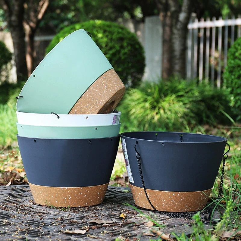 Gardening Hanging Basket Home Garden Hanging Flowerpot Indoor Wall Hanging Plant Pot Outdoor Plant Hanger Garden Storage Basket