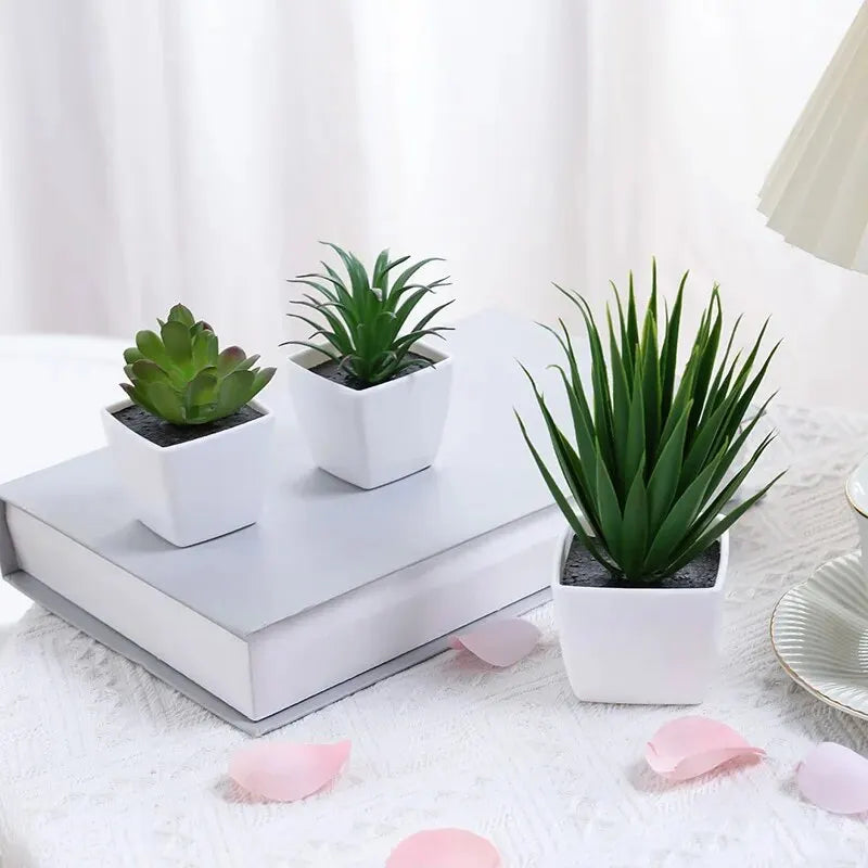 3PCS Artificial Plant Bonsai, Placed In Indoor Home, Restaurant,