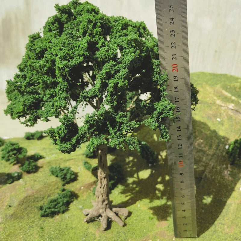 25cm Boutique Model Wire Tree Banyan Tree Model Hot Selling G Scale Model Green Tree