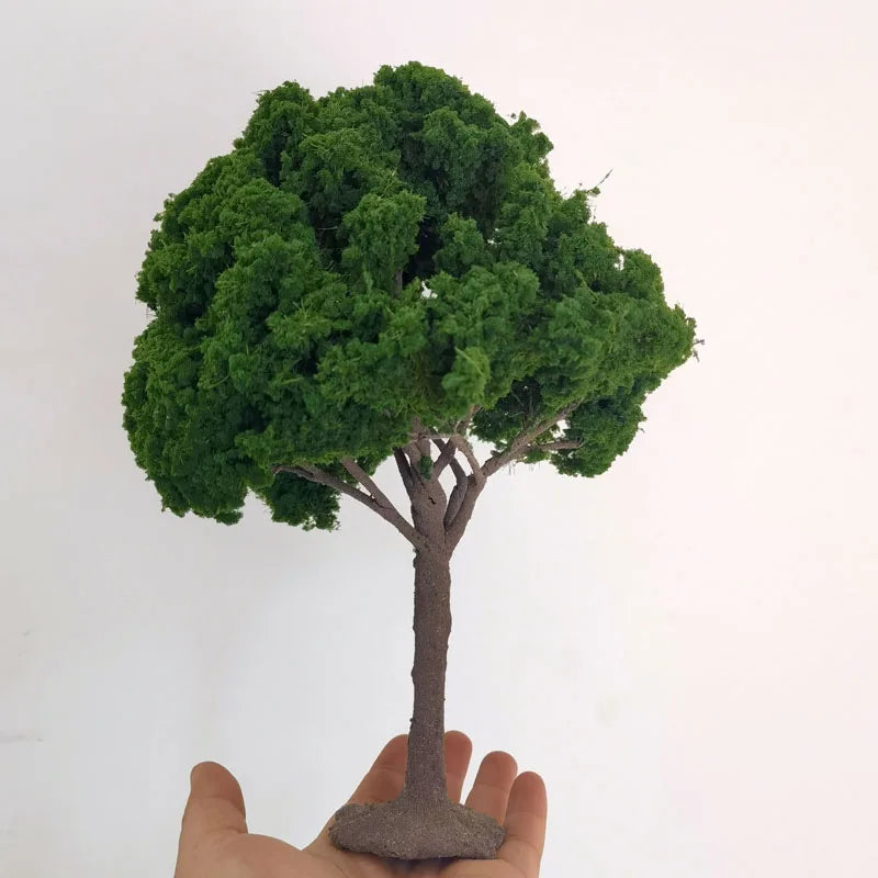 25cm Boutique Model Wire Tree Banyan Tree Model Hot Selling G Scale Model Green Tree