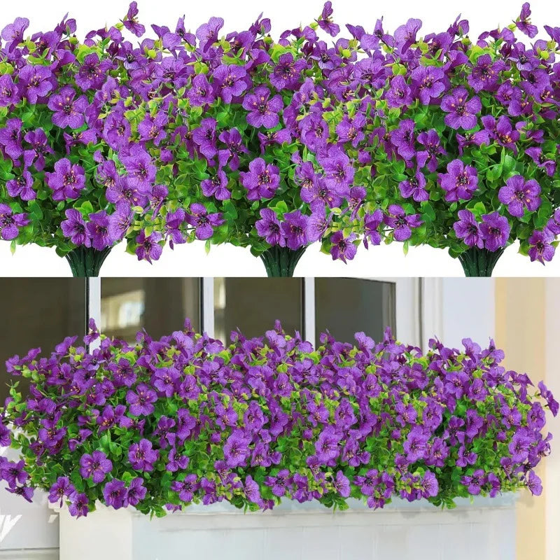 Fake Flowers Outdoor UV Resistant Faux Plants For Outside
