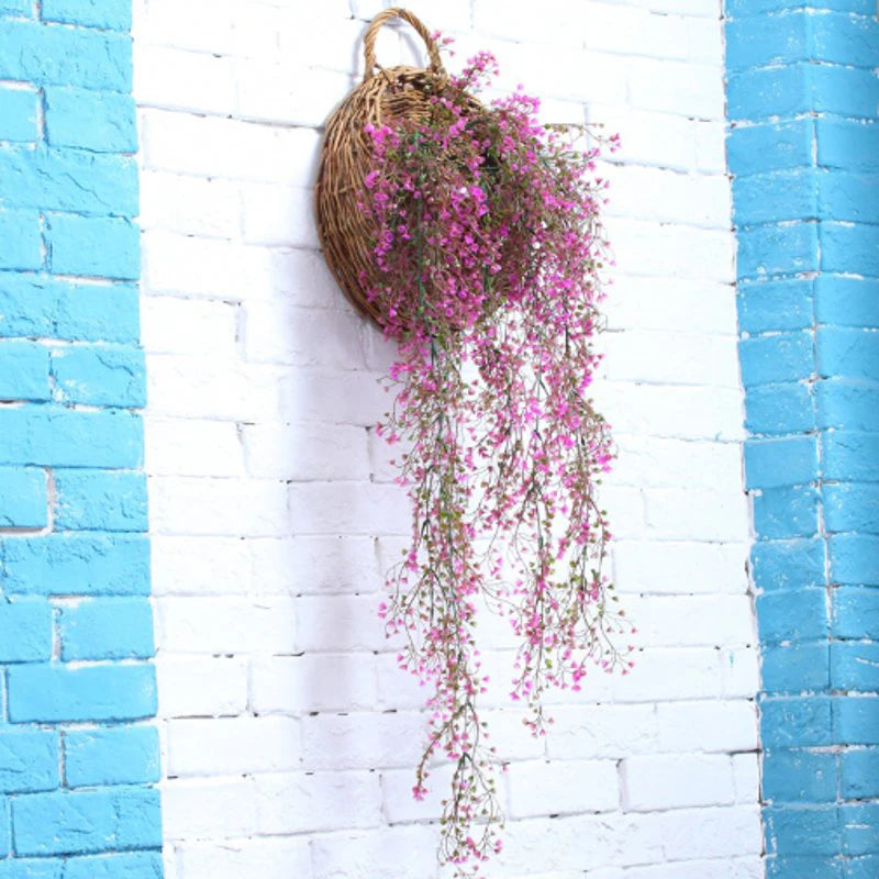 Willow Wall Hanging Plant Fake Vine Artificial Hanging Plant Home Garden Wall Decoration Fake Flowers