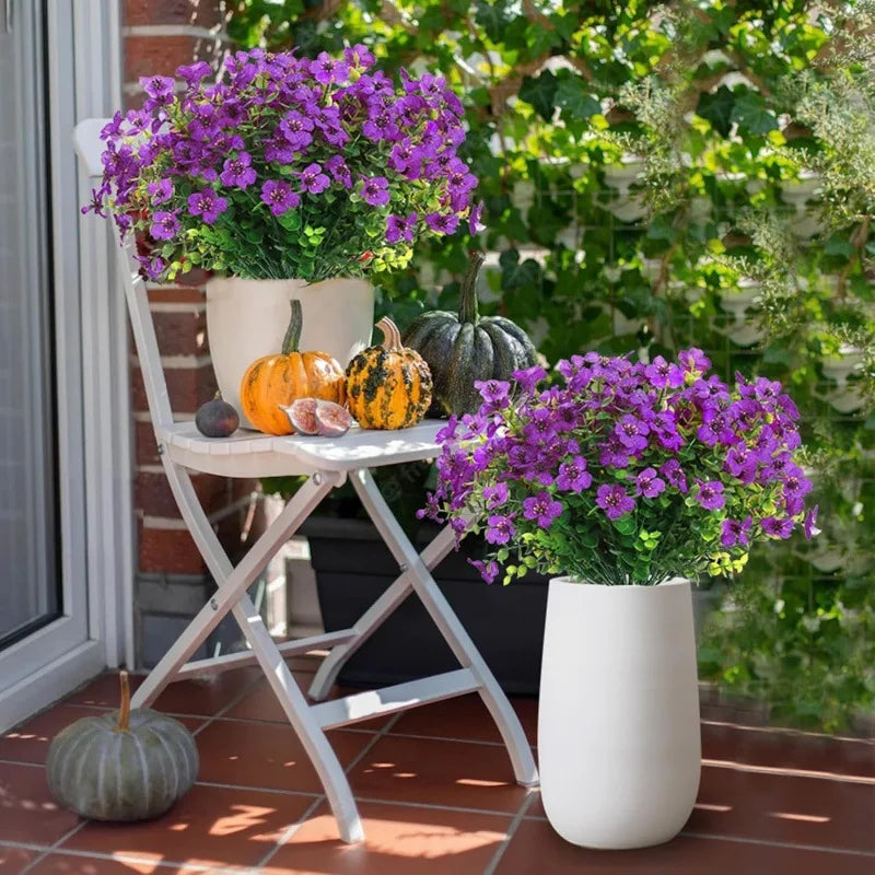 Fake Flowers Outdoor UV Resistant Faux Plants For Outside