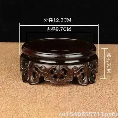 High Quality Ebony Standing Flower Base Bonsai Plant Shelf Vase Flower