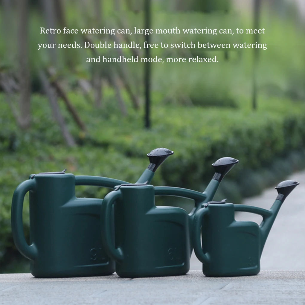 Watering Can Dual Handle 6L Wide Mouth Outdoor Garden Lawn
