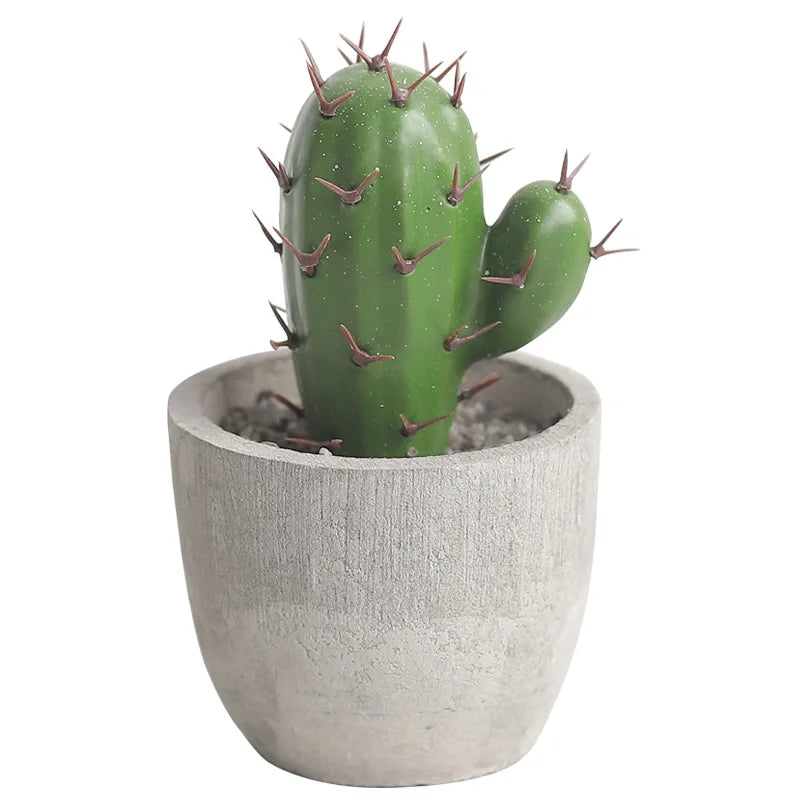 Cactus Pot Bonsai Plant Living Room Home Decoration Fake Flower Artificial Plants