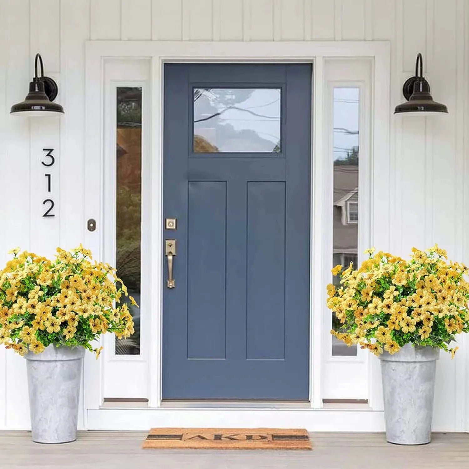 Fake Flowers Outdoor UV Resistant Faux Plants For Outside