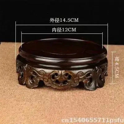 High Quality Ebony Standing Flower Base Bonsai Plant Shelf Vase Flower