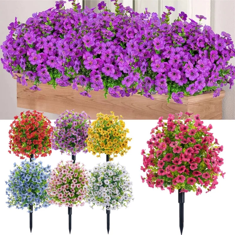 Fake Flowers Outdoor UV Resistant Faux Plants For Outside