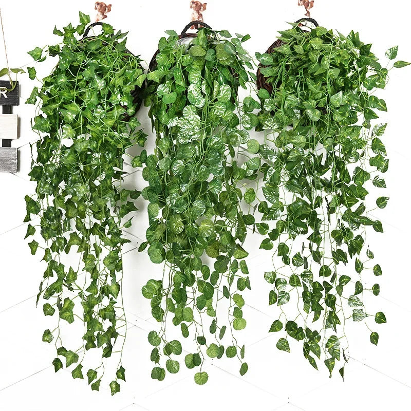 Radish Wall Hanging Plant Rattan Home Living Room Decoration Background Wall Flower Vine Plant