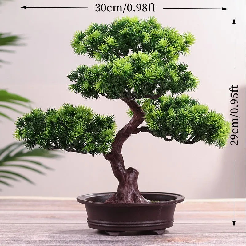 Simulation Bonsai Tree, Large Artificial Pine, Plastic, Indoor Decoration, Bonsai Plants