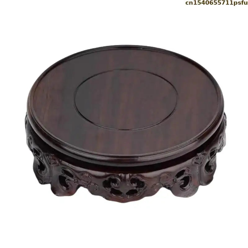High Quality Ebony Standing Flower Base Bonsai Plant Shelf Vase Flower