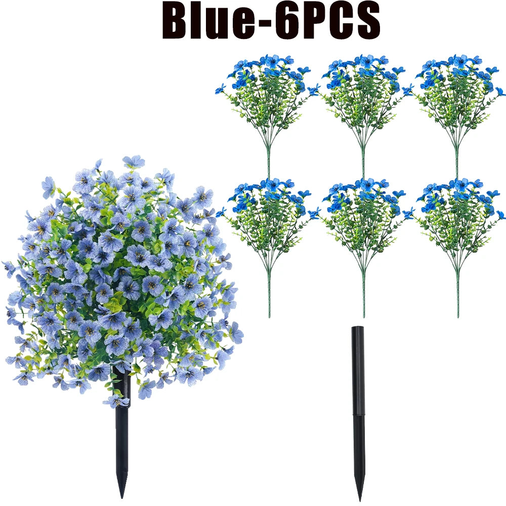 Fake Flowers Outdoor UV Resistant Faux Plants For Outside