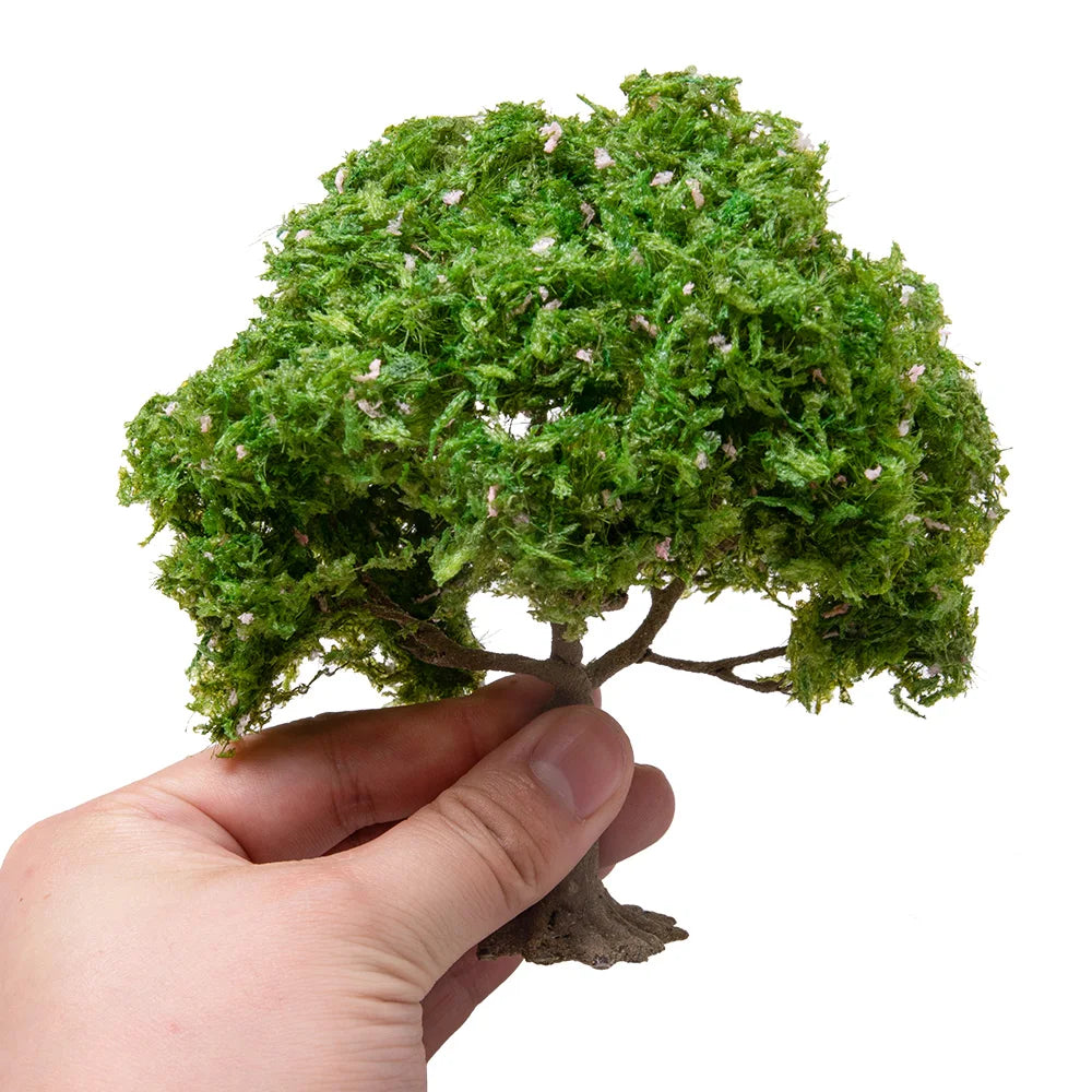 15CM Simulation Miniature Wire Tree Model Artificial Green Plant
