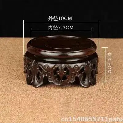 High Quality Ebony Standing Flower Base Bonsai Plant Shelf Vase Flower