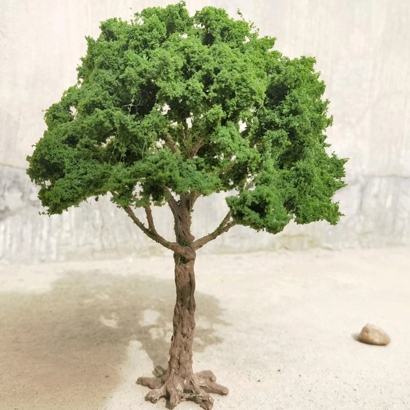 25cm Boutique Model Wire Tree Banyan Tree Model Hot Selling G Scale Model Green Tree