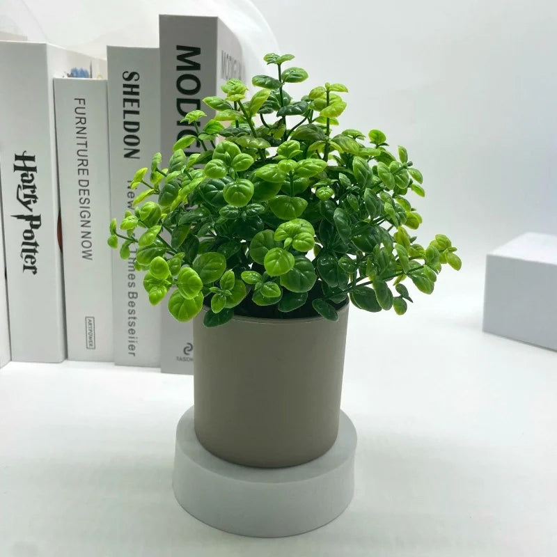Green Artificial Plants Bonsai Small Simulated Plants Fake Flowers