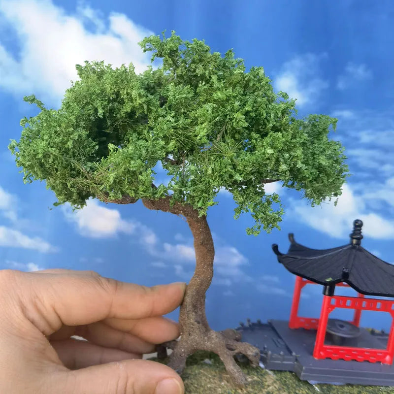 Mountain Pine Tree Model High-Quality Miniature Wire Tree Field