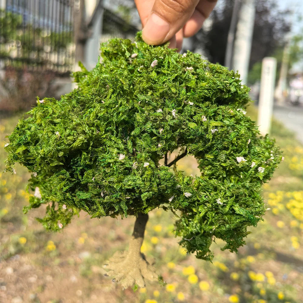 15CM Simulation Miniature Wire Tree Model Artificial Green Plant