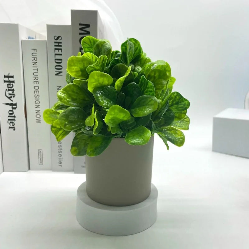 Green Artificial Plants Bonsai Small Simulated Plants Fake Flowers