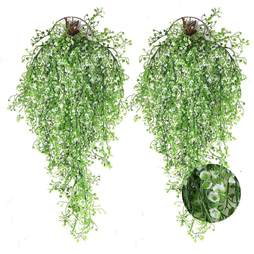Admiralty Willow Wall Hanging Plant Fake Vine Artificial Hanging Plant Home Garden Wall Decor Fake Flowers