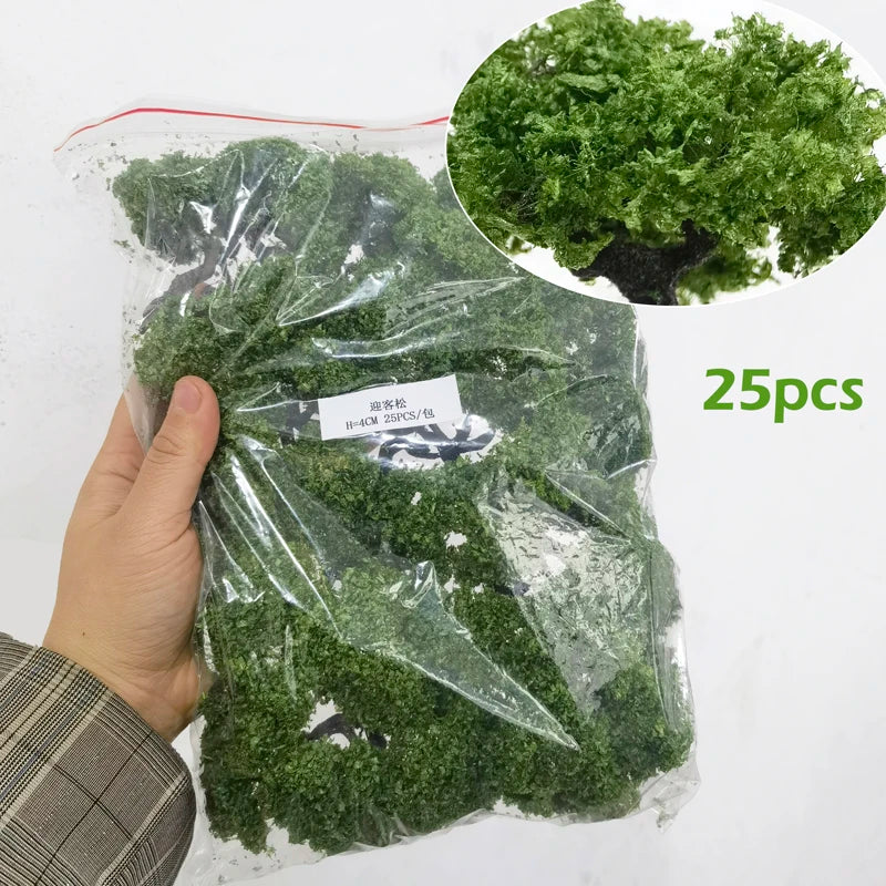 Mountain Pine Tree Model High-Quality Miniature Wire Tree Field