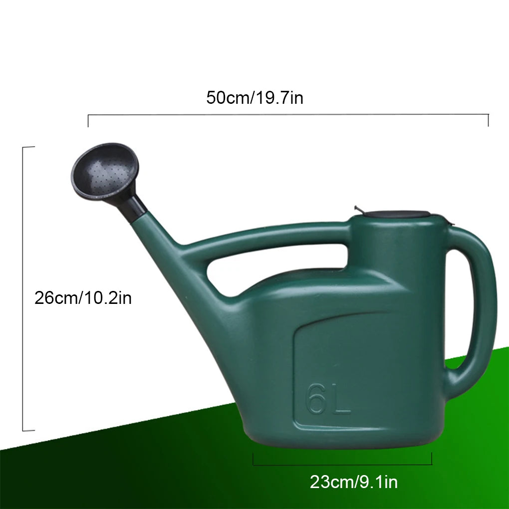 Watering Can Dual Handle 6L Wide Mouth Outdoor Garden Lawn