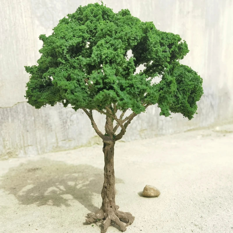25cm Boutique Model Wire Tree Banyan Tree Model Hot Selling G Scale Model Green Tree