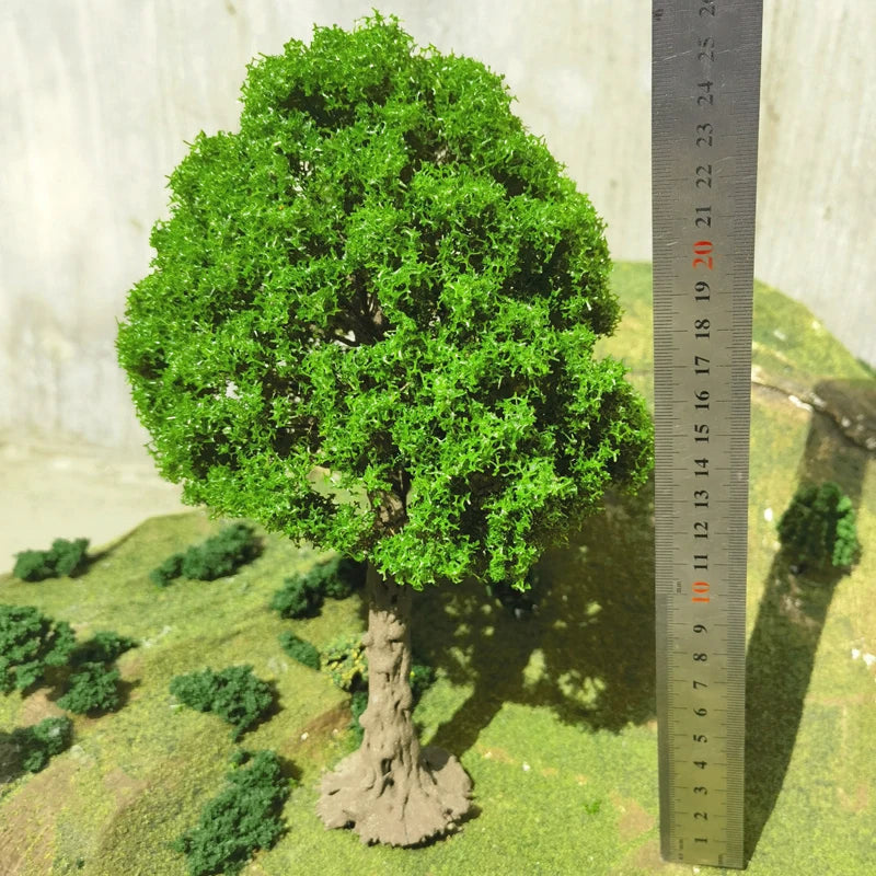 25cm Boutique Model Wire Tree Banyan Tree Model Hot Selling G Scale Model Green Tree